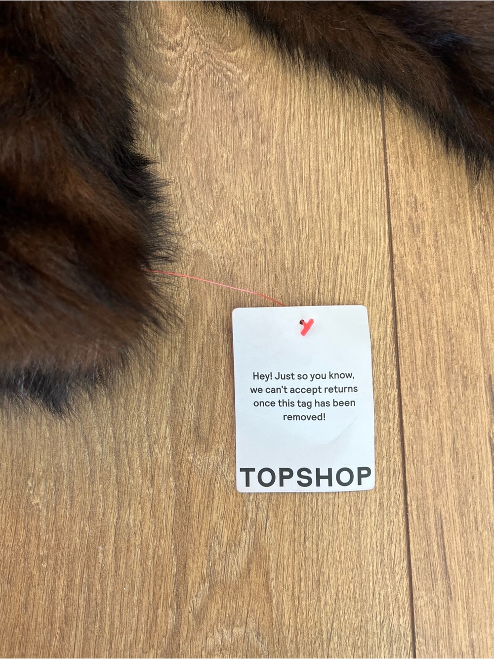 Topshop Dark Brown Faux Fur Zip Jacket XS US 0–2 - Picture 10 of 12